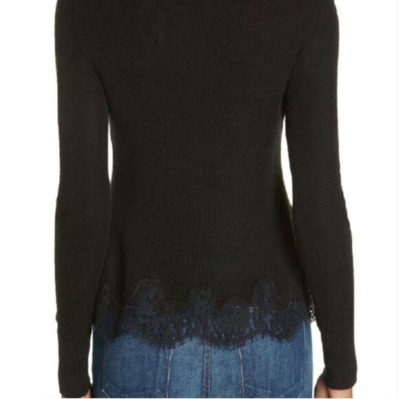 NEW REBECCA TAYLOR Lace Trim Sweater - XS - Picture 3 of 8